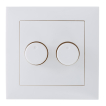 PEHA - Abdeckplatte Doppel-Dimmer - Weiß