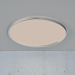Nordlux Oja - Deckenleuchte für Badezimmer - Ø 43 x 2,5 cm - 3 Stufen Moodmaker SceneSelect Funktion (3000K-4000K) - 19W LED inkl. - IP54 - Chrom