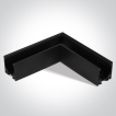 ONE Light Magnetschienensystem MINI - horizontales Aufputz-Winkelprofil - 11 x 2,7 x 3 cm - schwarz