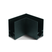 ONE Light Magnetschienensystem MAXI - horizontales Aufputz-Eckprofil - 11 x 7,5 x 4 cm - schwarz