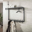 Vico Tenaro – garderobe mit wandablage – 100 × 27 × 80 cm – graphit