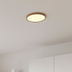 Nordlux Oja - Deckenleuchte - Ø 29,4 x 2,3 cm - 3 Stufen Moodmaker SceneSelect Funktion (2700K) - 18W LED inkl. - 2700K - Holzfolie