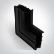 ONE Light Magnetschienensystem MIDI - vertikales Eckeinbau-Profil - 11 x 4,4 x 6,8 cm - schwarz