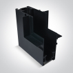 ONE Light Magnetschienensystem MAXI - vertikales Eckeinbau-Profil für 12 mm Gipskartonplatten - 11 x 7,5 x 5 cm - schwarz