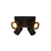Artdelight Megano - Aufbaustrahler 4L - 20 x 20 x 11,5 cm - schwarz