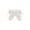 Artdelight Megano - Aufbaustrahler 4L - 20 x 20 x 11,5 cm - weiß