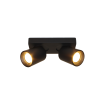 Artdelight Megano - Aufbaustrahler 2L - 20 x 10 x 11,5 cm - schwarz