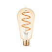 VK Lighting Glühlampe - Ø 6,4 x 14 cm - E27 - 5W dimmbar - 2200K - amber