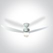 ONE Light White Body - Deckenventilator mit Licht und Fernbedienung - Ø 132 x 35 cm - 22W LED inkl. - weiß