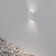 Nova Luce Iko - Wandeinbauleuchte - 5,5 x 5,5 x 9 cm - 1W LED inkl. - IP67 - Sand Weiß