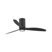 Faro Mini Tube - Deckenventilator mit Licht und Fernbedienung - Ø 128 cm - 17W LED inkl. - mattschwarz