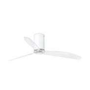 Faro Mini Tube - Deckenventilator mit Fernbedienung - Ø 128 cm - weiß und transparent