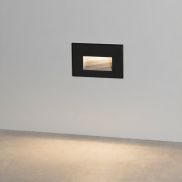 Nova Luce Polka - Wandeinbauleuchte - 12 x 8 x 7,4 cm - 4W LED inkl. - IP65 - Sand schwarz