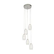Searchlight Cyclone - Pendelleuchte - Ø 35 x 150 cm - 27W dimmbare LED inkl - Chrom und transparent