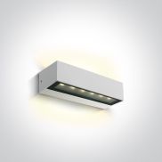 ONE Light Linear Outdoor Series Double Sided - Wandleuchte - 22,2 x 7 x 5 cm - 2 x 6W LED inkl. - IP65 - weiß