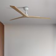 Faro Klim L - Deckenventilator - Ø 150 cm - matt Weiß und Kiefer