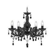 Searchlight Marie Therese - Kronleuchter - Ø 48 x 93 cm - schwarz