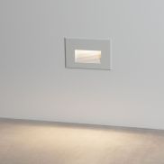Nova Luce Polka - Wandeinbauleuchte - 12 x 8 x 7,4 cm - 4W LED inkl. - IP65 - Sand Weiß