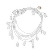 Century Italia Fiesta – 9,27 m Lichterkette, davon 0,6 m Kabel – 15 x E27 (exkl.) – IP44 – weiß