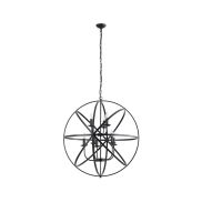 Searchlight Orbit - Pendelleuchte - Ø 80 x 200 cm - mattschwarz