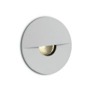 ONE Light Indoor/Outdoor Dekorative Wandeinbauleuchte - Wandeinbauleuchte - Ø 4,2 x 3,7 cm - 1W dimmbare LED inkl. - IP65 - weiß
