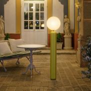 New Garden Monica 150 - Aufladbare Stehleuchte mit Fernbedienung - Ø 35 x 153 cm - 7W LED inkl. - IP54 - olivgrün - 3000K-6500K