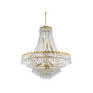 Searchlight Versailles - Kronleuchter - Ø 80 x 250 cm - gold und transparent
