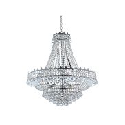 Searchlight Versailles - Kronleuchter - Ø 80 x 250 cm - Chrom und transparent