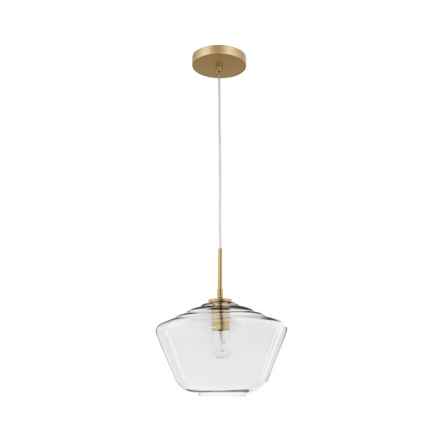Nova Luce Prisma - Pendelleuchte - Ø 30 x 124 cm - gold und transparent