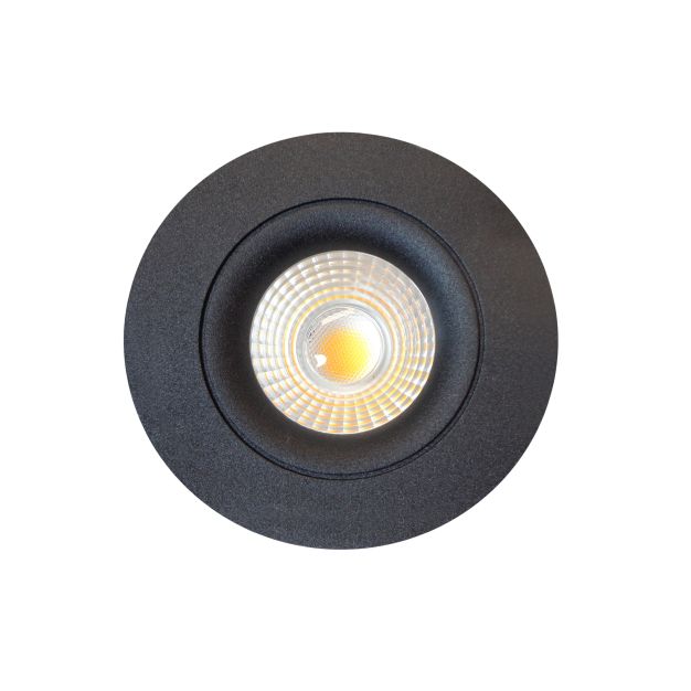 Artdelight Venice 2108 - Einbaustrahler - Ø 80 mm, Ø 68 mm Einbaumaß - 8W dimmbare LED inkl. - IP44 - schwarz