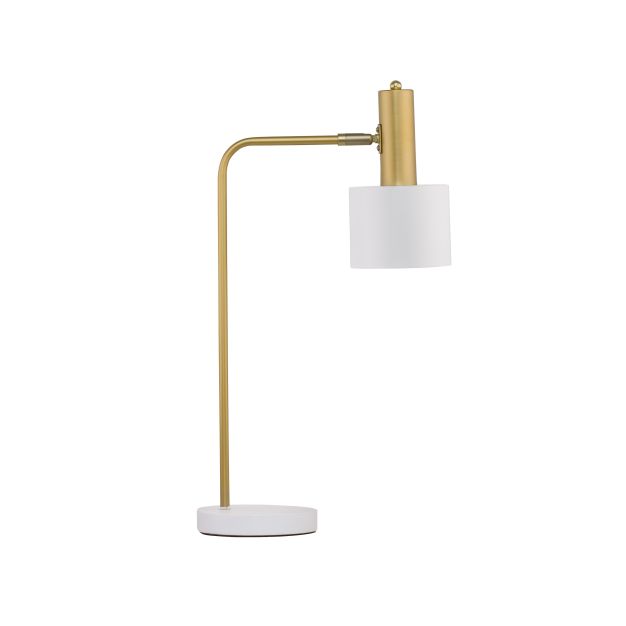 Nova Luce Paz - Tischleuchte - 60 cm - Gold und Weiß