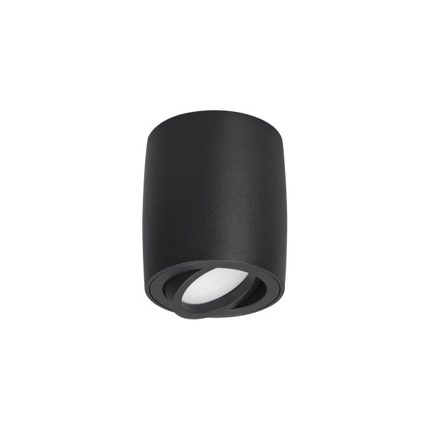 Nova Luce Gozzano - Aufbaustrahler 1L - Ø 8 x 9 cm - sandschwarz