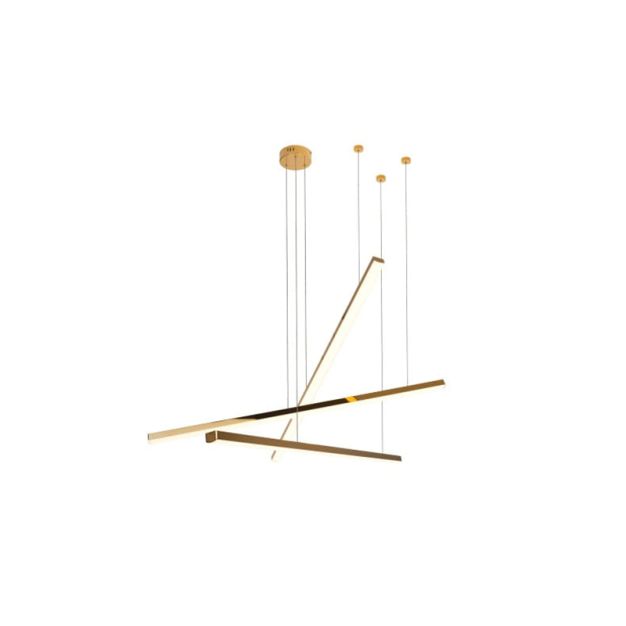 Maxlight Trio - Hängeleuchte - Ø 100 x 150 cm - 3 x 12W dimmbare LED inkl. - gold