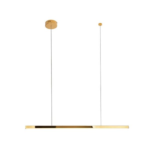 Maxlight Trio - Pendelleuchte - 100 x 3,6 x 150 cm - 12W dimmbare LED inkl - gold
