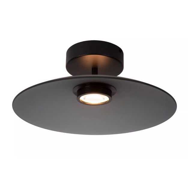Lucide Menga - Pendelleuchte - Ø 40 x 16 cm - 12W dimmbare LED inkl - geräuchert