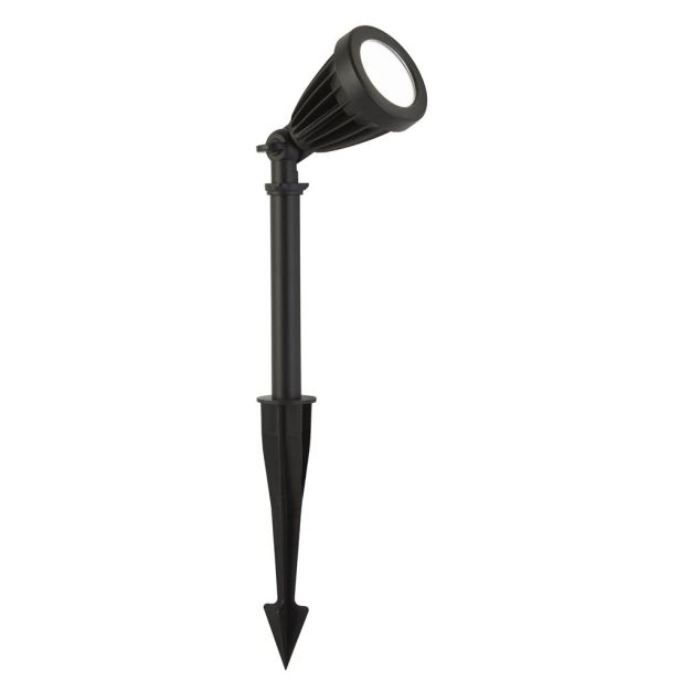 Searchlight Spikey II - Bodenstrahler auf Erdspieß - 14 x 46 cm - 12W LED inkl. - IP54 - schwarz