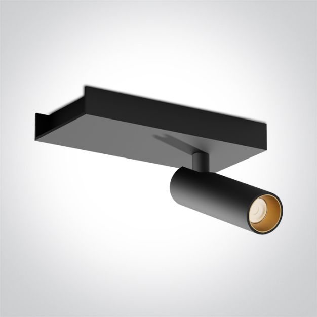ONE Light Wall & Ceiling LED - Aufbaustrahler 1L - 15 x 7 x 10 cm - 5W LED inkl. - schwarz