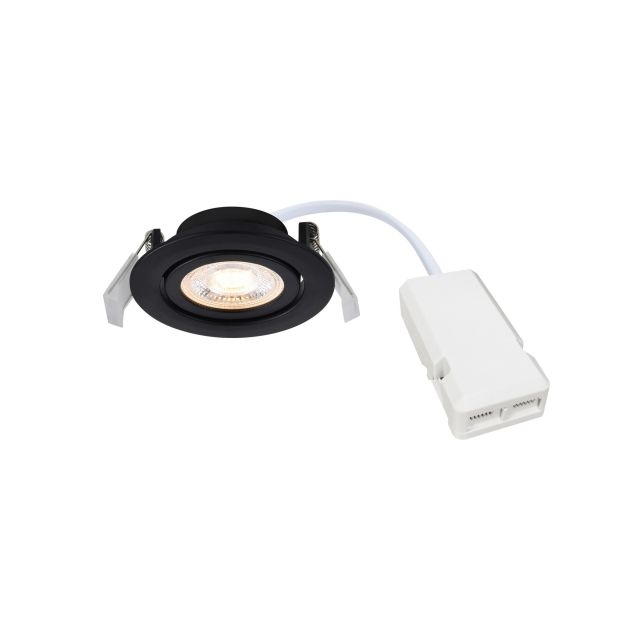 Nordlux Monolo - einbauspot - Ø 82 mm, Ø 68 mm einbaumaß - 3 Stufen dimmbar - 4,8W LED inkl. - schwarz
