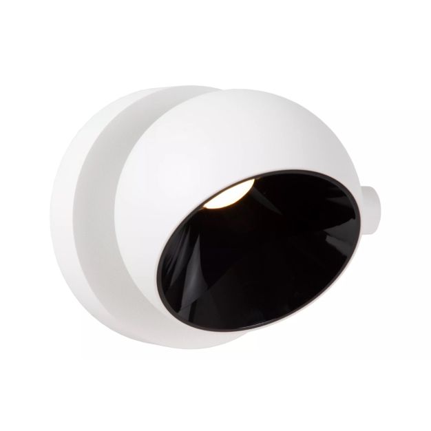 Lucide Esfera - Deckenspot - Ø 11,2 x 10,1 cm - 10W dimmbare LED inkl - weiß mit schwarz