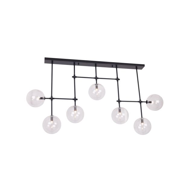 Maxlight Lollipop - Hängeleuchte - 140 x 75 cm - schwarz