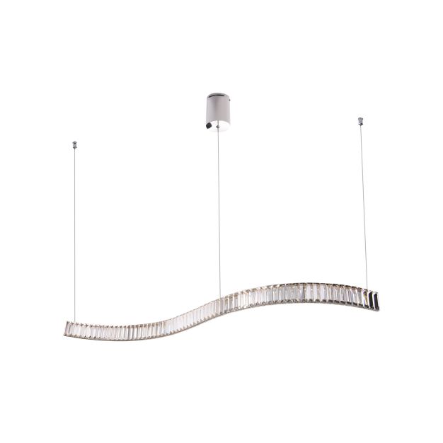Maxlight Saphir - Pendelleuchte - 144 x 29 x 180 cm - 18W LED inkl - Chrom
