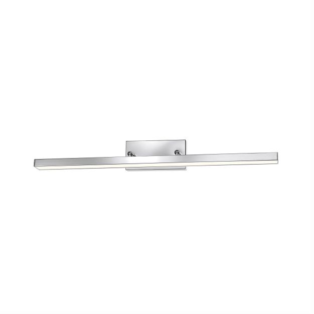 Nova Luce Modena - Spiegelleuchte - 63 x 7,5 x 7,5 cm - 18W LED inkl. - IP44 - Chrom