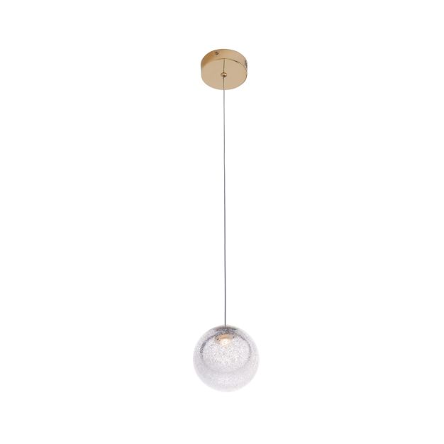 Maxlight Zoe - Hängeleuchte - Ø 9,5 x 180 cm - 1,5W LED inkl. - gold