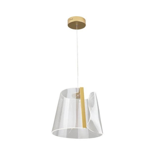 Maxlight Seda - Pendelleuchte - Ø 31 x 146 cm - 8W LED inkl - gold