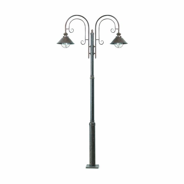 Faro Nautica - Laternenpfahl - 108 x 18,5 x 225 cm - IP33 - rostbraun
