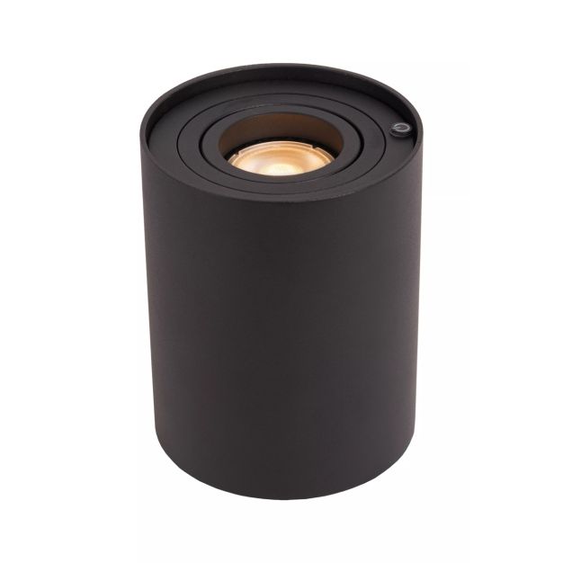 Lucide Tube - Tischleuchte - Ø 9,6 x 12,5 cm - 3 Stufen Dimmer - schwarz