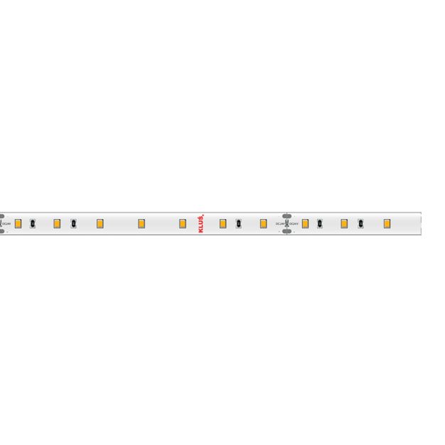 KLUS LED Streifen - 0.8cm breit, 500cm lang - 24Vdc - dimmbar - 4.8W LED pro Meter - 70 LEDs pro Meter - IP20