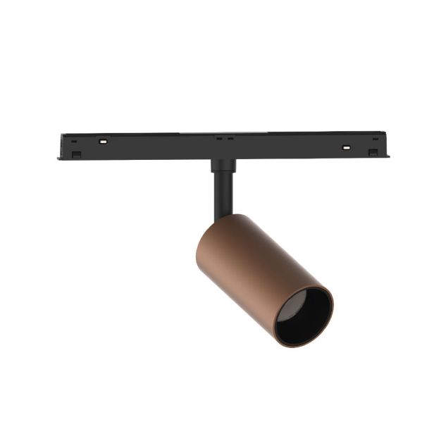 VK Lighting Eiva - magnetisches Schienensystem - Schienenstrahler - Ø 4,5 x 9 cm - 15W LED inkl. - DALI dimmbar - bronze