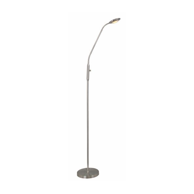 Artdelight UFO - Stehleuchte - 140 cm - 7W dimmbare LED inkl - Stahl matt
