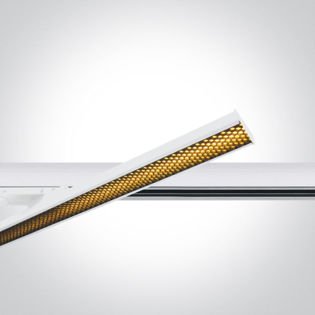 ONE Light Adjustable LED Linear Track Light - Stromschienenstrahler - 3-Phasen-Schienensystem - 59 x 3 x 4,5 cm - 30W LED inkl. - weiß